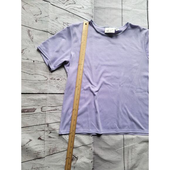 Kathie Lee T Shirt Size Medium Light Purple - Picture 4 of 5